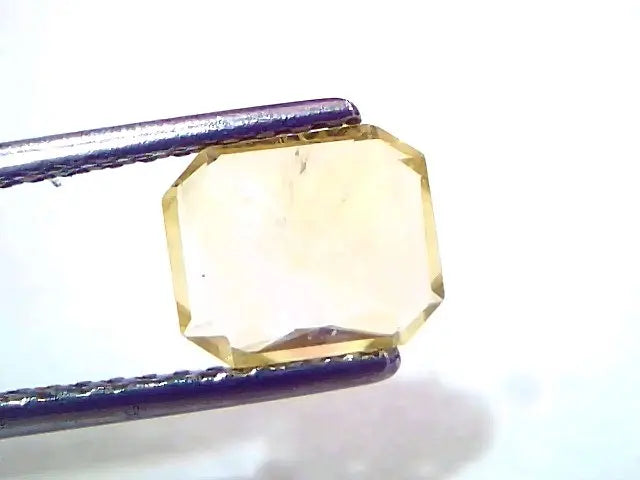 2.05 Ct IGI Certified Unheated Untreated Natural Ceylon Yellow Sapphire
