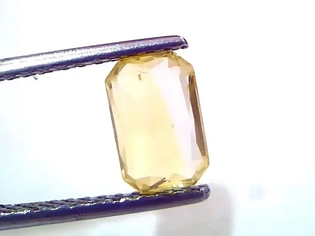 2.05 Ct IGI Certified Unheated Untreated Natural Ceylon Yellow Sapphire - Venus Gems