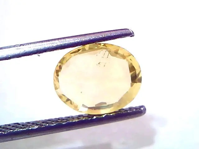 2.05 Ct IGI Certified Unheated Untreated Natural Ceylon Yellow Sapphire
