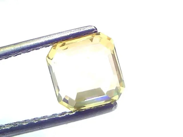 2.05 Ct GII Certified Unheated Untreated Natural Ceylon Yellow Sapphire AAA