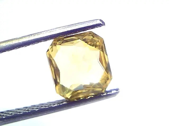 2.05 Ct GII Certified Unheated Untreated Natural Ceylon Yellow Sapphire AAA