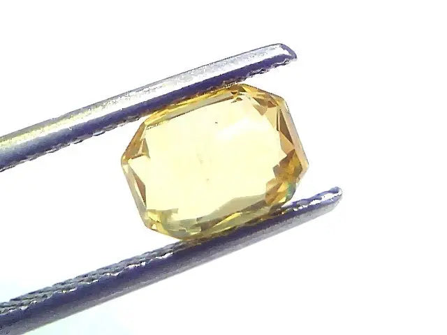 2.05 Ct GII Certified Unheated Untreated Natural Ceylon Yellow Sapphire AAA