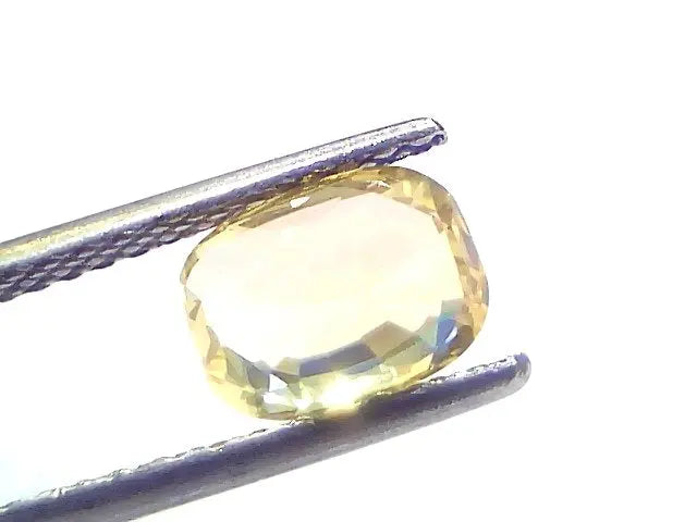 2.05 Ct GII Certified Unheated Untreated Natural Ceylon Yellow Sapphire