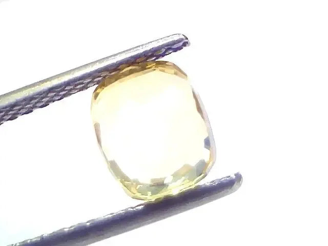 2.05 Ct GII Certified Unheated Untreated Natural Ceylon Yellow Sapphire - Venus Gems