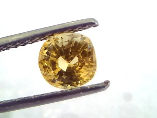 2.08 Ct Unheated Untreated Natural Ceylon Yellow Sapphire/Pukhraj