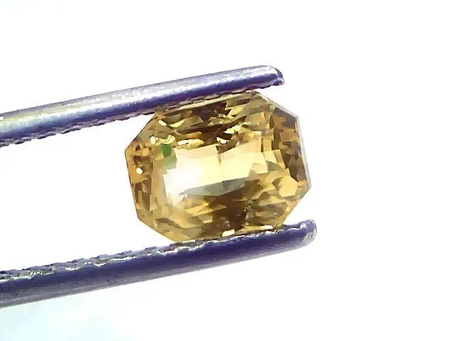 2.06 Ct GII Certified Unheated Untreated Natural Ceylon Yellow Sapphire AAA