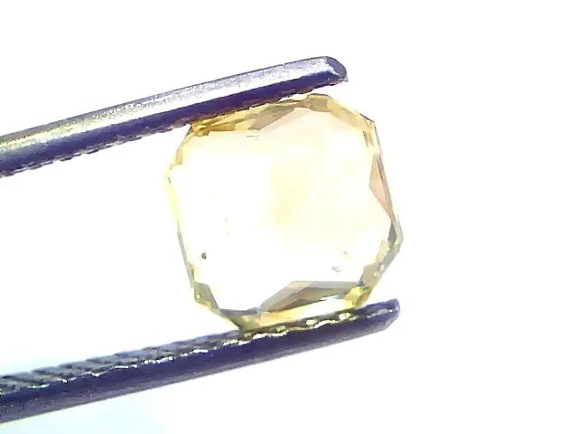 2.06 Ct GII Certified Unheated Untreated Natural Ceylon Yellow Sapphire AA