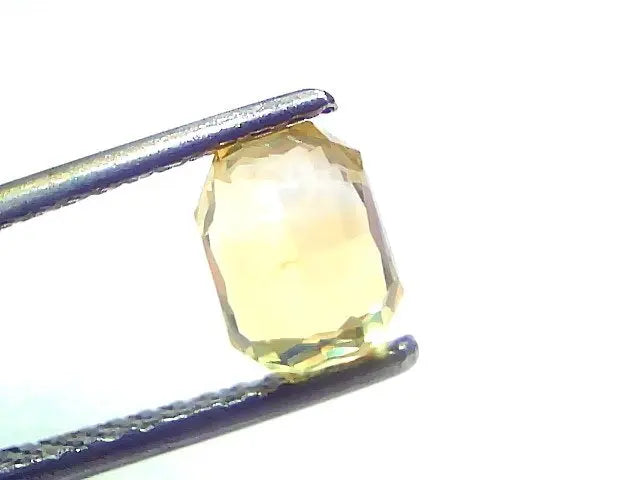 2.06 Ct GII Certified Unheated Untreated Natural Ceylon Yellow Sapphire AAA
