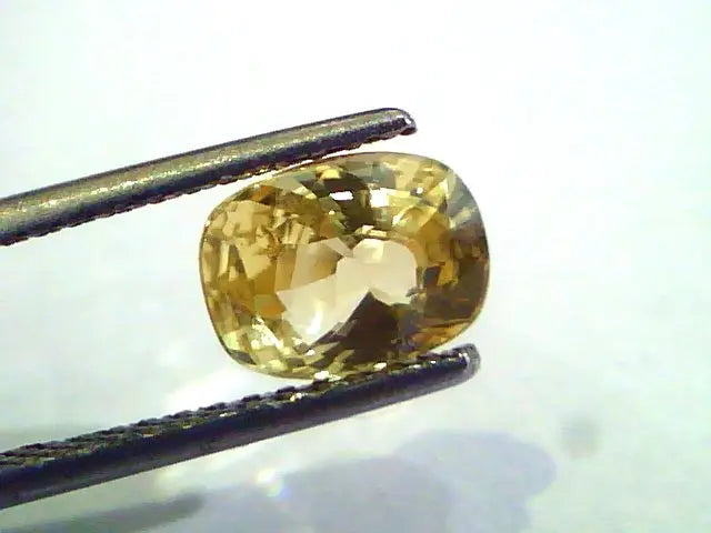 2.07 Ct Unheated Untreated Natural Ceylon Yellow Sapphire Pukhraj