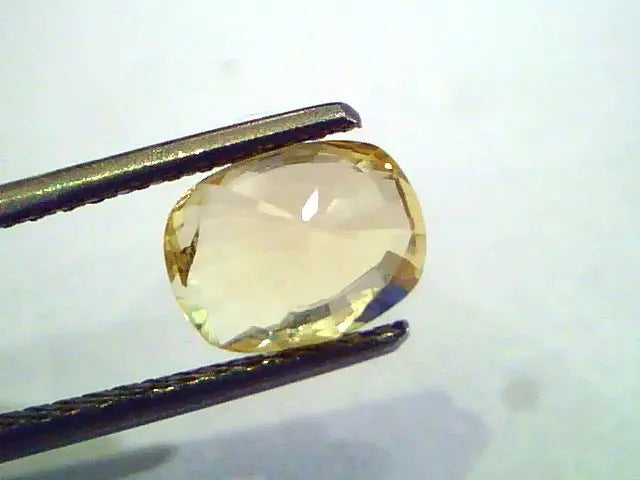 2.07 Ct Unheated Untreated Natural Ceylon Yellow Sapphire Pukhraj