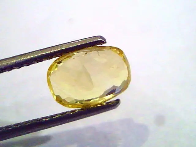 2.06 Ct Unheated Untreated Natural Ceylon Deep Yellow Sapphire