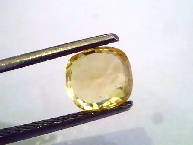 2.06 Ct Unheated Untreated Natural Ceylon Yellow Sapphire AAA