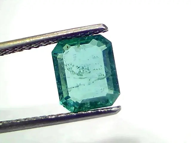 2.07 Ct GII Certified Untreated Natural Zambian Emerald Gemstone