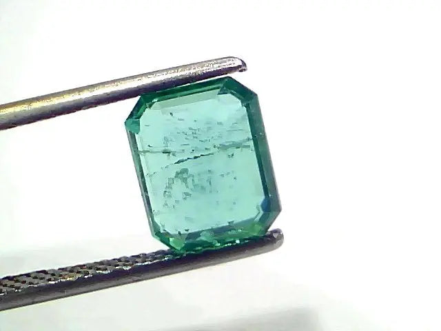 2.07 Ct GII Certified Untreated Natural Zambian Emerald Gemstone