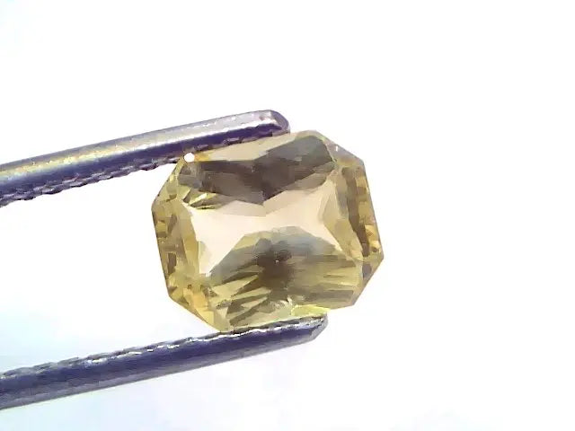 2.07 Ct Certified Unheated Untreated Natural Ceylon Yellow Sapphire Gems