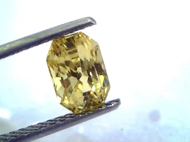 2.07 Ct Unheated Untreated Natural Ceylon Yellow Sapphire/Pukhraj