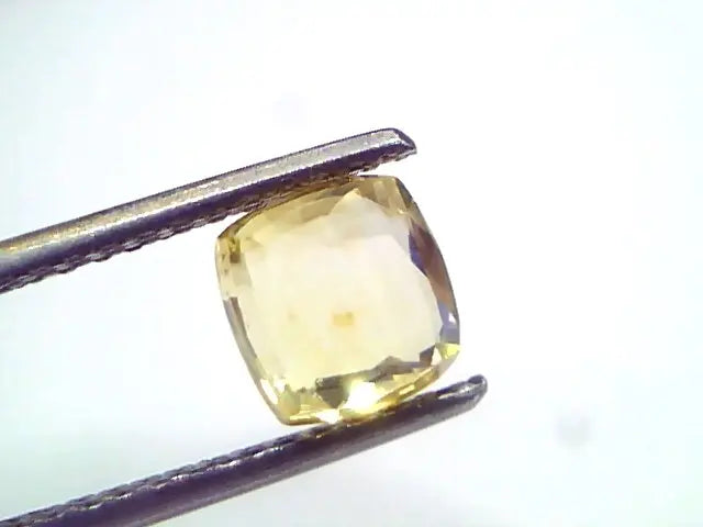 2.06 Ct Unheated Untreated Natural Ceylon Yellow Sapphire Pukhraj