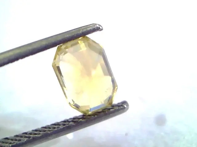 2.07 Ct Unheated Untreated Natural Ceylon Yellow Sapphire/Pukhraj