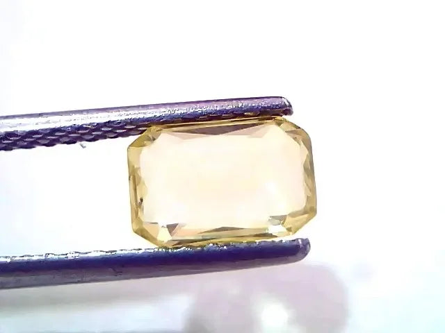 2.07 Ct IGI Certified Unheated Untreated Natural Ceylon Yellow Sapphire - Venus Gems
