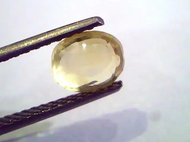 2.08 Ct Unheated Untreated Natural Ceylon Yellow Sapphire Pukhraj - Venus Gems
