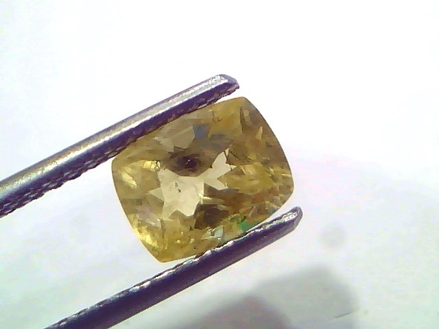 2.07 Ct Certified Unheated Natural Ceylon Yellow Sapphire Pukhraj – 2.27 Ratti