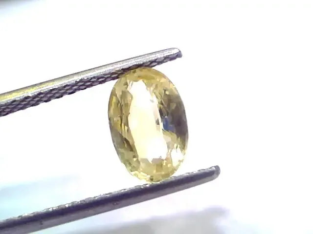 2.10 Ct Unheated Untreated Natural Ceylon Yellow Sapphire Gemstone - Venus Gems