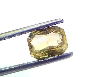2.08 Ct Gii Certified Unheated Untreated Natural Ceylon Yellow Sapphire AAA
