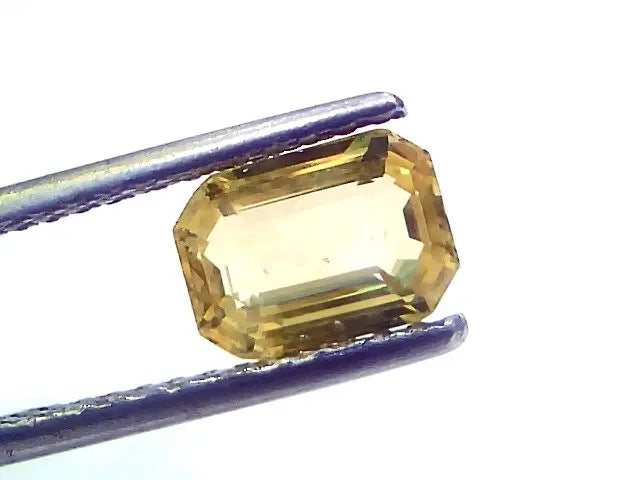 2.08 Ct Gii Certified Unheated Untreated Natural Ceylon Yellow Sapphire AAA