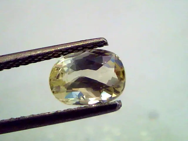 2.08 Unheated Untreated Natural Ceylon Yellow Sapphire Gemstone