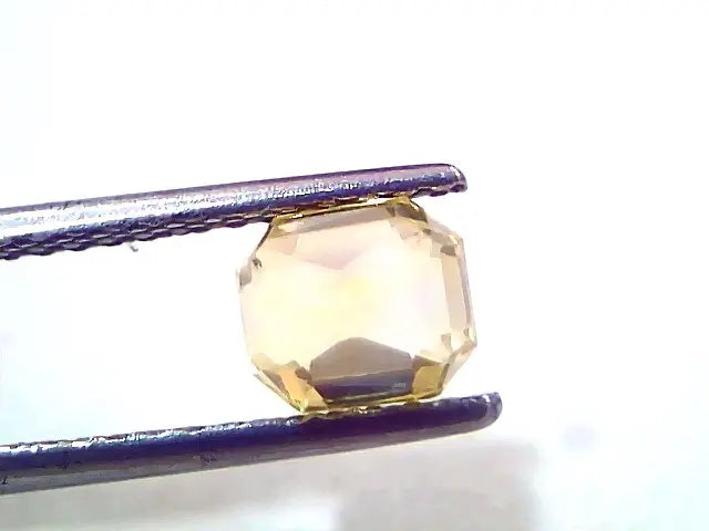 2.08 Ct IGI Certified Unheated Untreated Natural Ceylon Yellow Sapphire