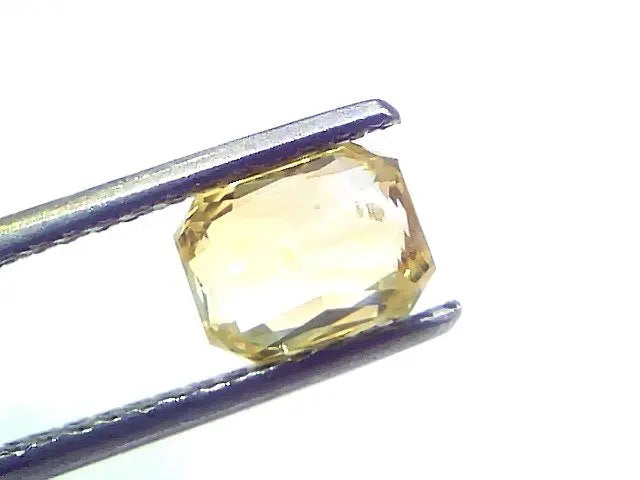2.08 Ct Gii Certified Unheated Untreated Natural Ceylon Yellow Sapphire AAA