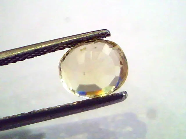2.08 Ct Unheated Untreated Natural Ceylon Yellow Sapphire Gem