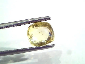 2.10 Ct Unheated Untreated Natural Ceylon Yellow Sapphire Pukhraj