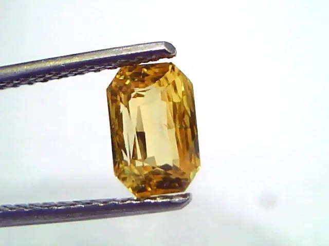 2.09 Ct Unheated Untreated Natural Ceylon Yellow Sapphire Pukhraj AAA