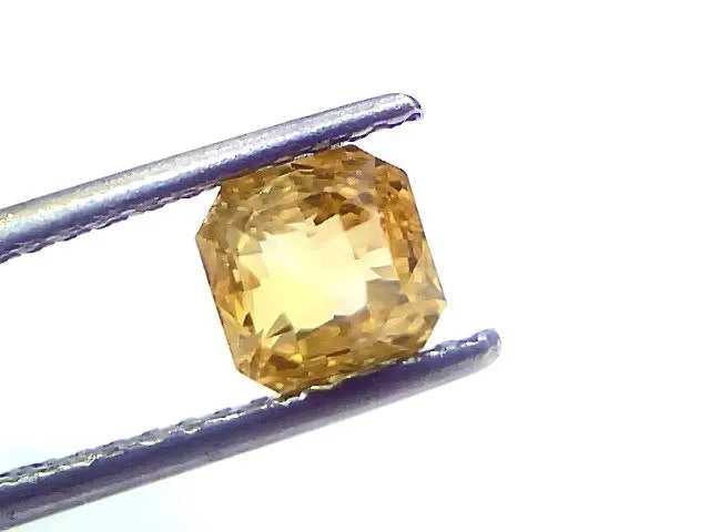 2.07 Ct Certified Unheated Untreated Natural Ceylon Yellow Sapphire AAA