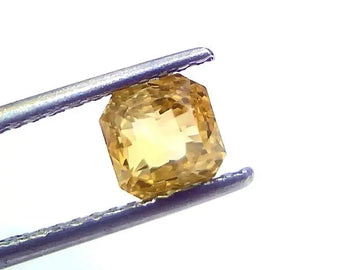 2.07 Ct Certified Unheated Untreated Natural Ceylon Yellow Sapphire AAA