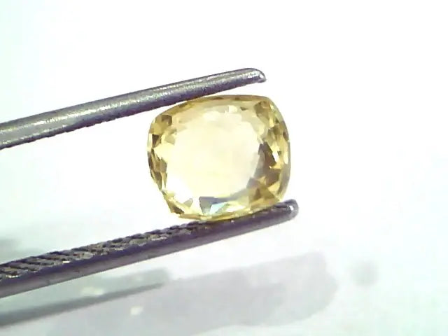 2.10 Ct Unheated Untreated Natural Ceylon Yellow Sapphire Pukhraj