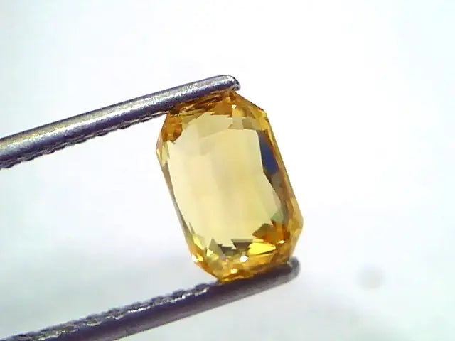 2.09 Ct Unheated Untreated Natural Ceylon Yellow Sapphire Pukhraj AAA