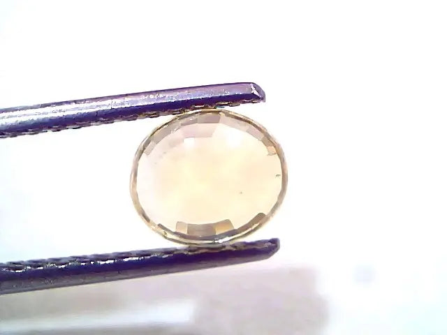 2.09 Ct IGI Certified Unheated Untreated Natural Ceylon Yellow Sapphire