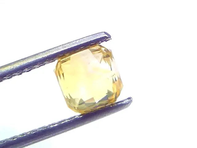 2.07 Ct Certified Unheated Untreated Natural Ceylon Yellow Sapphire AAA
