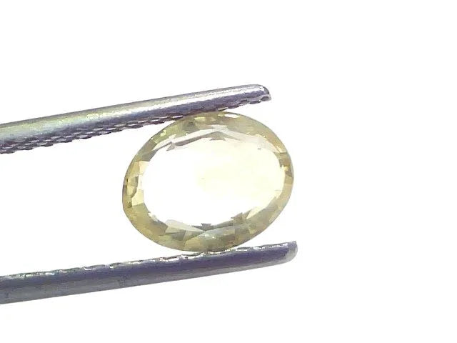 2.09 Ct GII Certified Unheated Untreated Natural Ceylon Yellow Sapphire - Venus Gems