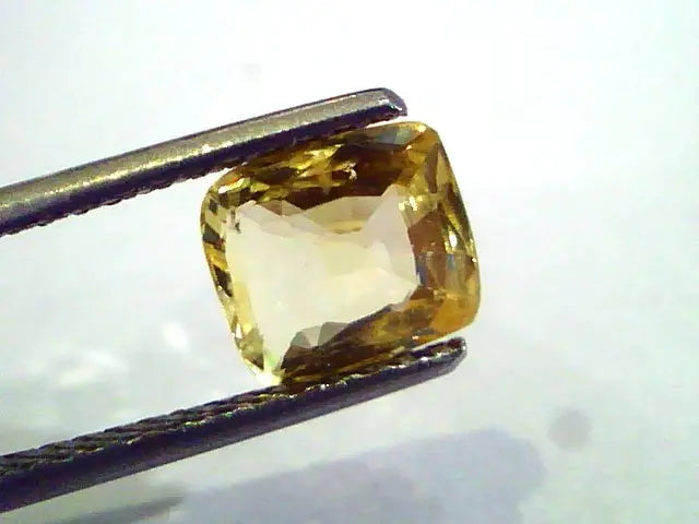 2.09 Ct Unheated Untreated Natural Ceylon Yellow Sapphire Gem
