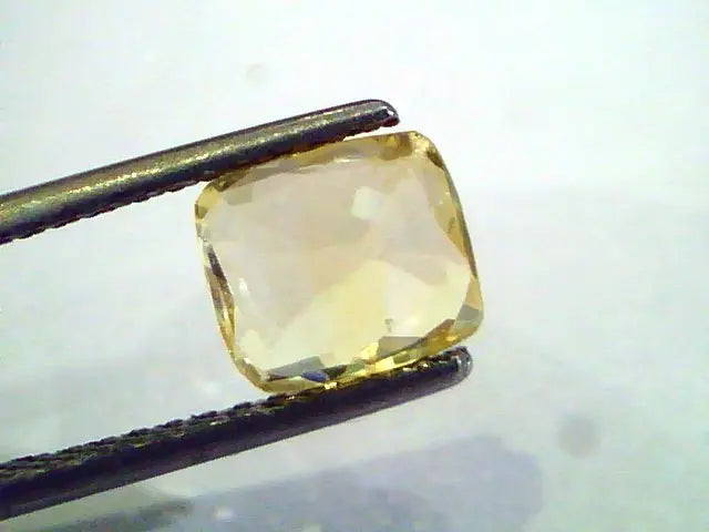 2.09 Ct Unheated Untreated Natural Ceylon Yellow Sapphire Gem
