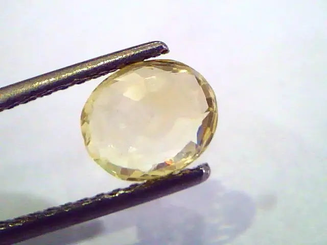 2.10 Ct Unheated Untreated Natural Ceylon Yellow Sapphire Pukhraj