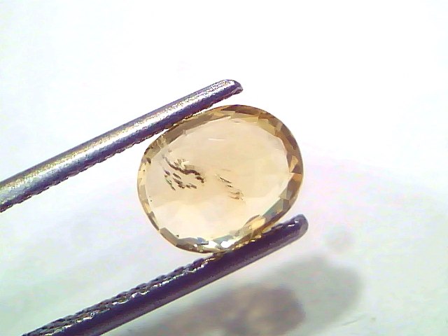 2.09 Ct Certified Unheated Natural Ceylon Yellow Sapphire Pukhraj – 2.30 Ratti