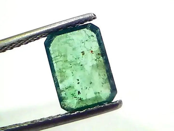 2.11 Ct Certified Untreated Natural Zambian Emerald Panna Gemstone