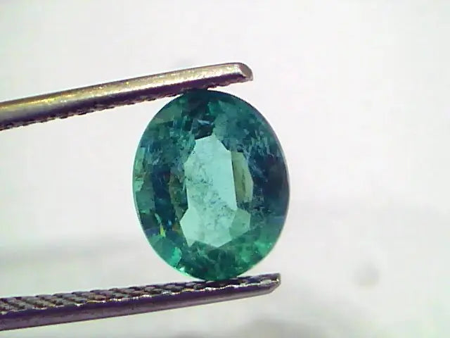 2.10 Ct GII Certified Untreated Natural Zambian Emerald Gemstone AA