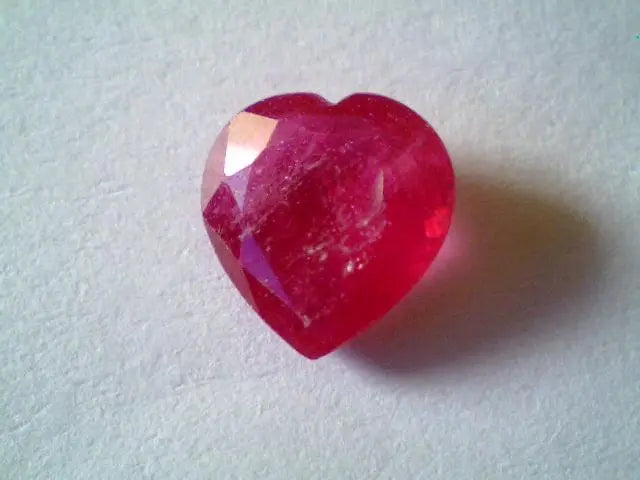 2.10 Ct Heart Shaped Natural New Burma Ruby Gemstone,Real manek
