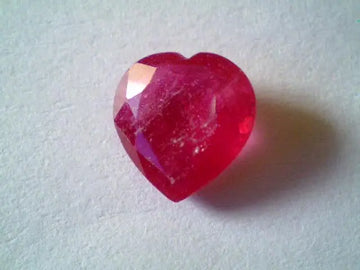 2.10 Ct Heart Shaped Natural New Burma Ruby Gemstone,Real manek