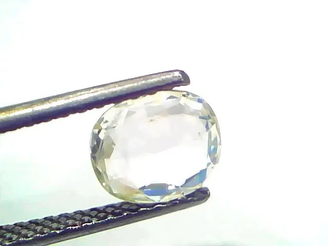 2.05 Ct Certified Unheated Untreated Natural Ceylon White Sapphire
